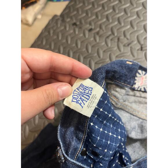 Big John Selvedge Japanese Okayama Denim Jeans Dark Blue Japan RARE Size 30 - Picture 7 of 14